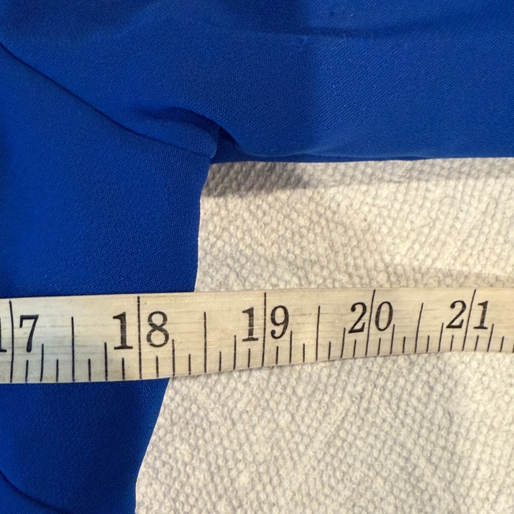 NWT Sachin & Babi Patrizia Blue Asymmetrical Crepe Dress Size 10 - Picture 10 of 15